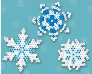 Winter Snowflakes Perler Bead Project Sheet